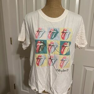 Rolling Stones White Tee